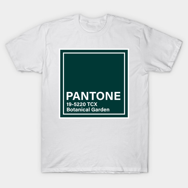 pantone 19-5220 TCX Botanical Garden T-Shirt by princessmi-com